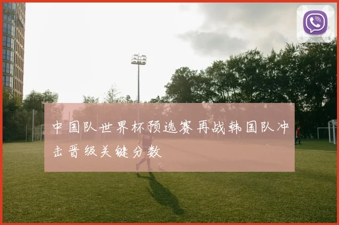 中国队世界杯预选赛再战韩国队冲击晋级关键分数